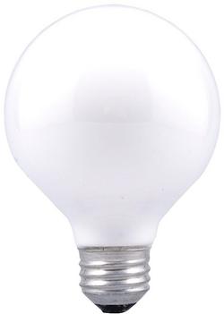 25W G25 Incandescent Light with Medium E-26 Base 2850 Kelvin Bulb (Pack of 6)