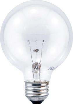 25W G25 Incandescent Light with Medium E-26 Base 2850 Kelvin Bulb (Pack of 12)