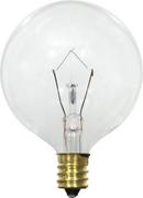 Sylvania Clear G16 1/2 Incandescent Light Bulb with Candelabra Base (Pack of 24) 