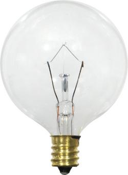 25W G16 1/2 Incandescent Light with Candelabra E-12 Base 2850 Kelvin Bulb (Pack of 24)