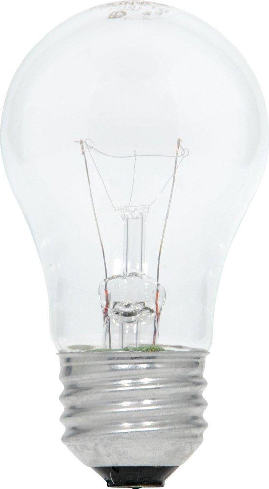 Sylvania Clear A15 Incandescent Light Bulb with Medium Base (Pack of 24) 
