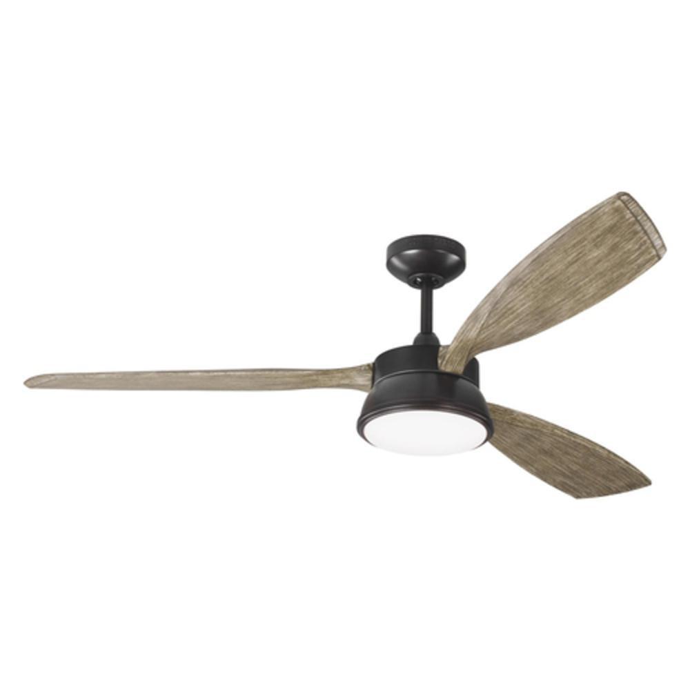 Visual Comfort & Co. Fan Aged Pewter 27W 3-Blade Ceiling Fan with 57 in. Blade Span 