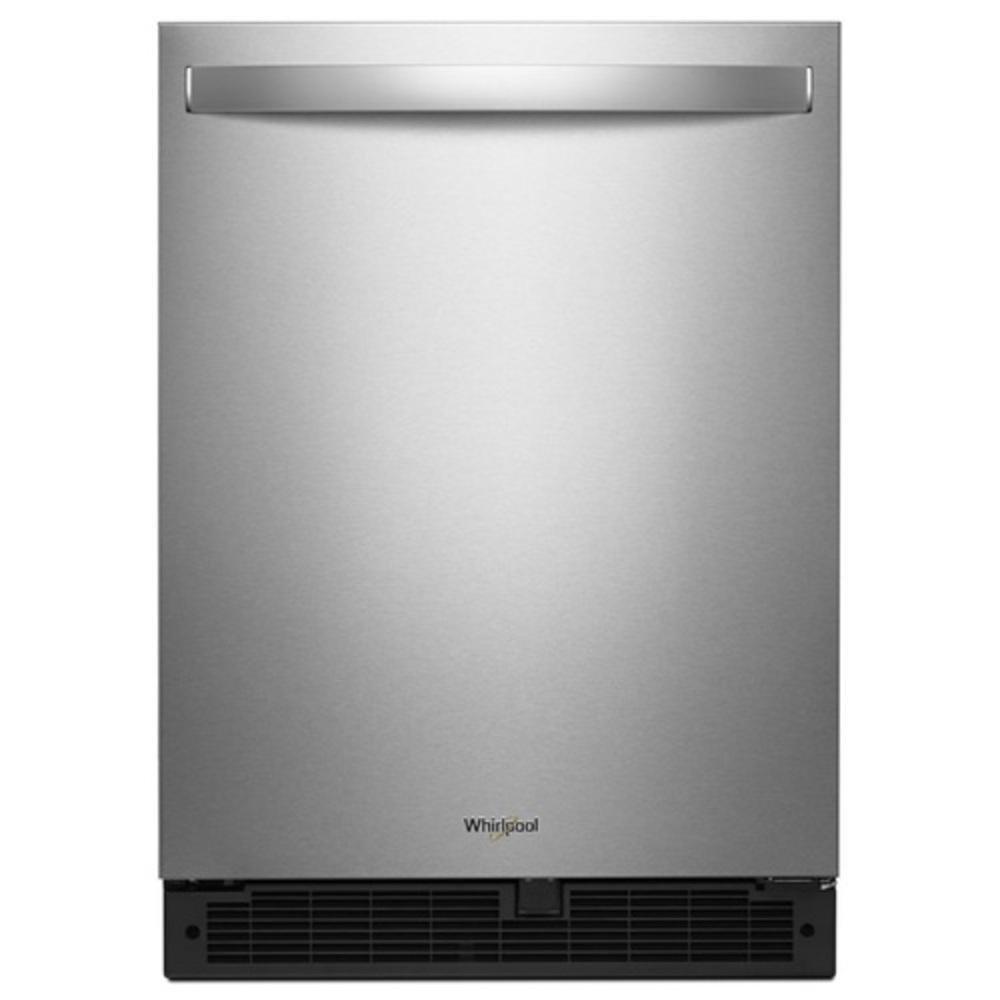 Whirlpool Fingerprint Resistant Stainless Steel 23-15/16 in. 5.1 cu. ft. Undercounter Refrigerator 
