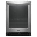 Whirlpool Fingerprint Resistant Stainless Steel 35 in. 5.3 cu. ft. Undercounter Beverage Cooler 