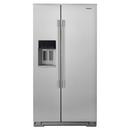 Whirlpool Fingerprint Resistant Stainless Steel 36 in. 20.5 cu. ft. Counter Depth,Side-By-Side and Full Refrigerator 