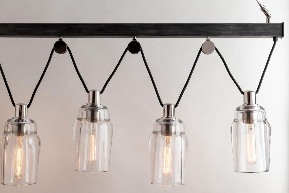 Troy-CSL Lighting Graphite 60W 5-Light Incandescent Island Light 