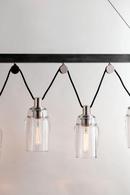 Troy-CSL Lighting Graphite/Polished Nickel 60W 5-Light Incandescent Island Light 