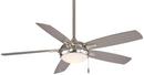 Minka Aire Brushed Nickel 65.01W 5-Blade Ceiling Fan with 54 in. Blade Span 