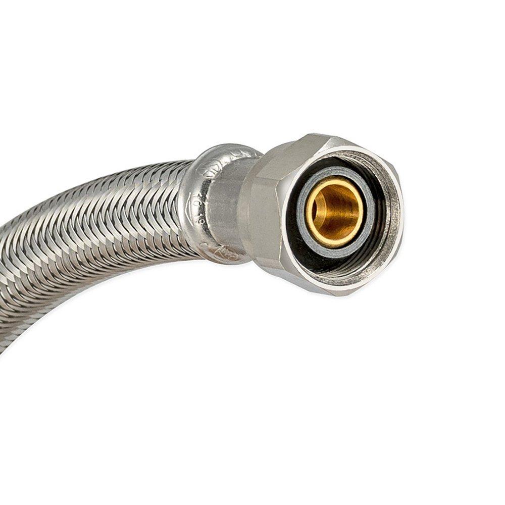 EZ-FLO Stainless 3/8 in x 7/8 in. Braided Stainless Toilet Flexible Water Connector 