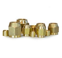 3/8 in. Flare Brass Metal Nut (Pack of 2)