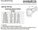 6 in. PVC DWV 2-Piece Combination Wye