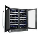 Edgestar Stainless Steel 29-1/2 in. 56 Bottles Wine Cooler 