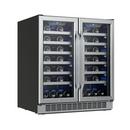 Edgestar Stainless Steel 29-1/2 in. 56 Bottles Wine Cooler 