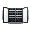 Edgestar Stainless Steel 29-1/2 in. 56 Bottles Wine Cooler 
