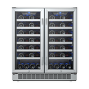 Edgestar Stainless Steel 29-1/2 in. 56 Bottles Wine Cooler 
