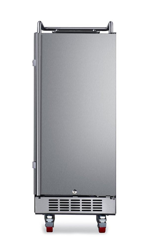 Edgestar Stainless Steel 15 in. Built-in and Freestanding Undercounter Kegerator Conversion Refrigerator 