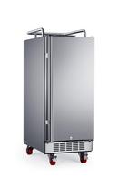 15 in. Built-in and Freestanding Undercounter Kegerator Conversion Refrigerator in Stainless Steel