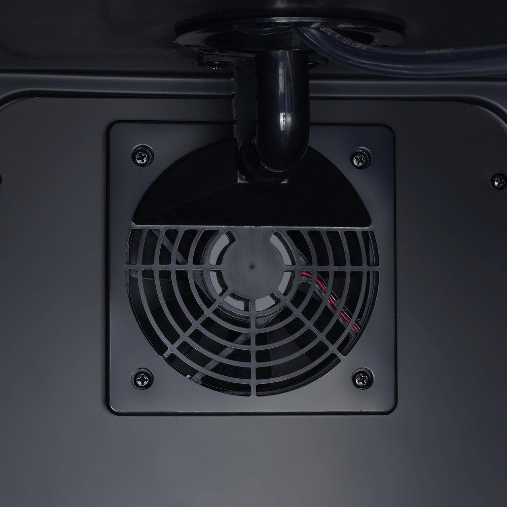 Edgestar Black 15 in. Built-in and Freestanding Undercounter Kegerator Conversion Refrigerator 