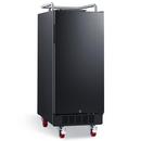 Edgestar Black 15 in. Built-in and Freestanding Undercounter Kegerator Conversion Refrigerator 