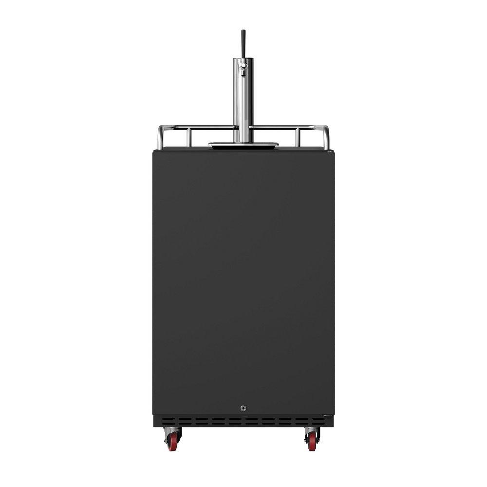 Edgestar Black 24 in. Built-in or Freestanding Conversion Refrigerator 