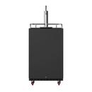 Edgestar Black 24 in. Built-in or Freestanding Conversion Refrigerator 