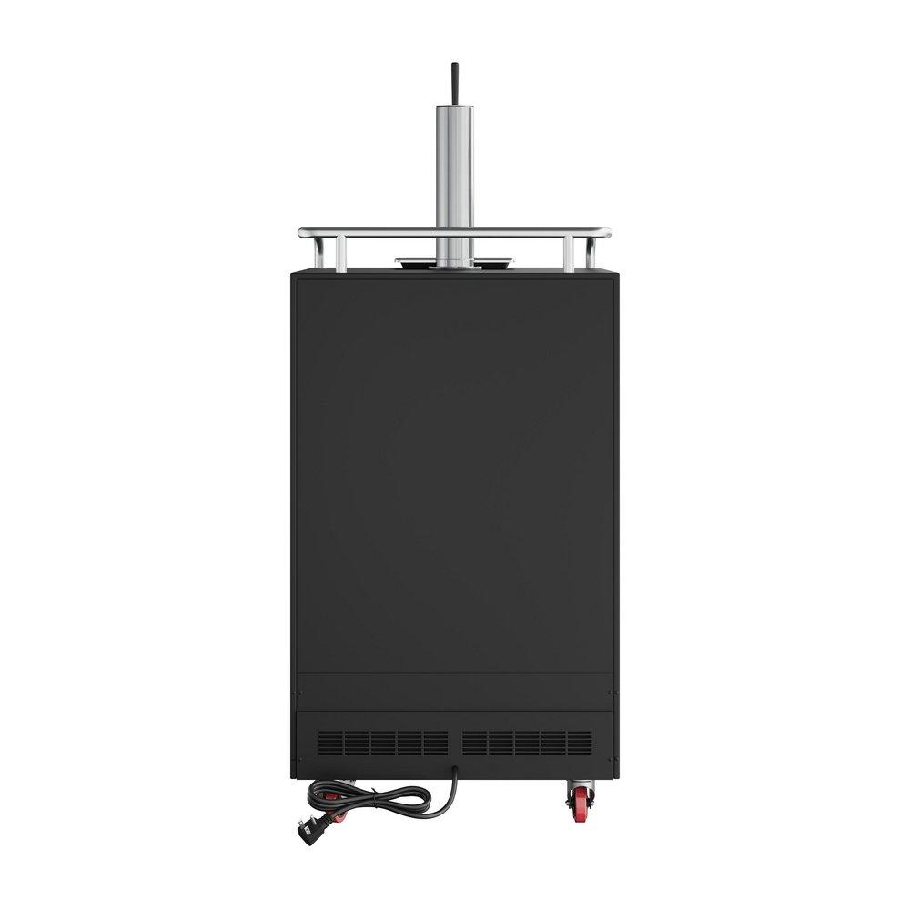 Edgestar Black 24 in. Built-in or Freestanding Conversion Refrigerator 