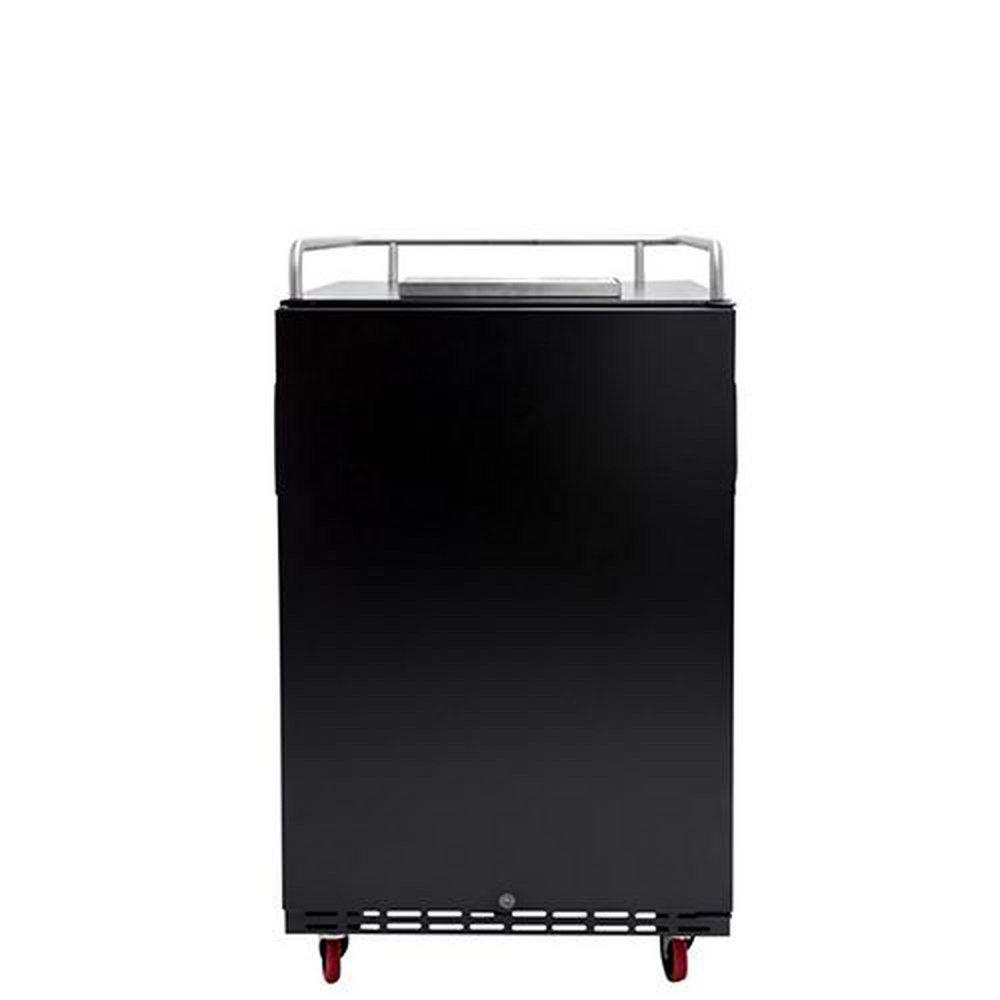 Edgestar Black 24 in. Built-in or Freestanding Conversion Refrigerator 