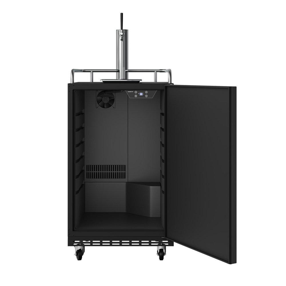24 in. Built-in or Freestanding Conversion Refrigerator in Black 