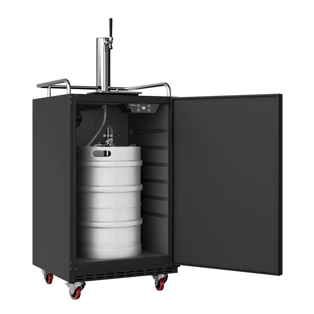 24 in. Built-in or Freestanding Conversion Refrigerator in Black 