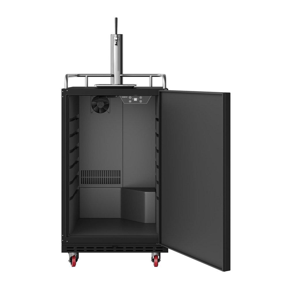 24 in. Built-in or Freestanding Conversion Refrigerator in Black 