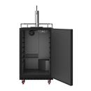 Edgestar Black 24 in. Built-in or Freestanding Conversion Refrigerator 
