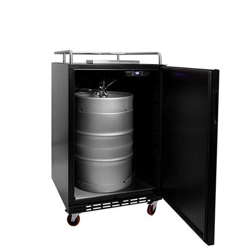 24 in. Built-in or Freestanding Conversion Refrigerator in Black 
