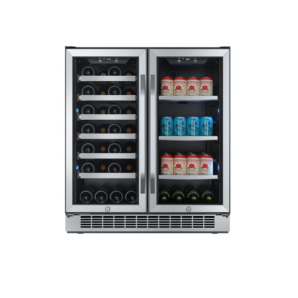 Edgestar Stainless Steel/Black 29-1/2 in. 6.64 cu. ft. Beverage Cooler 