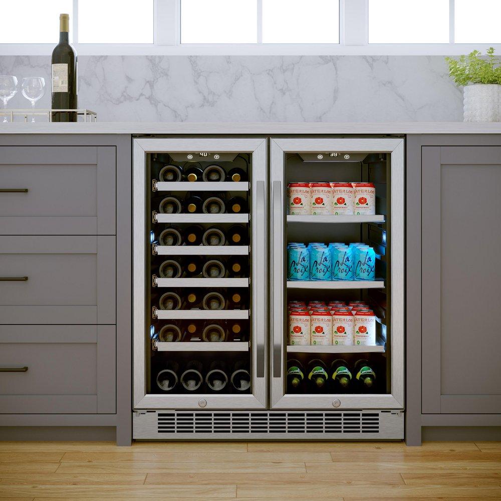 Edgestar Stainless Steel 29-1/2 in. 6.64 cu. ft. Beverage Cooler 