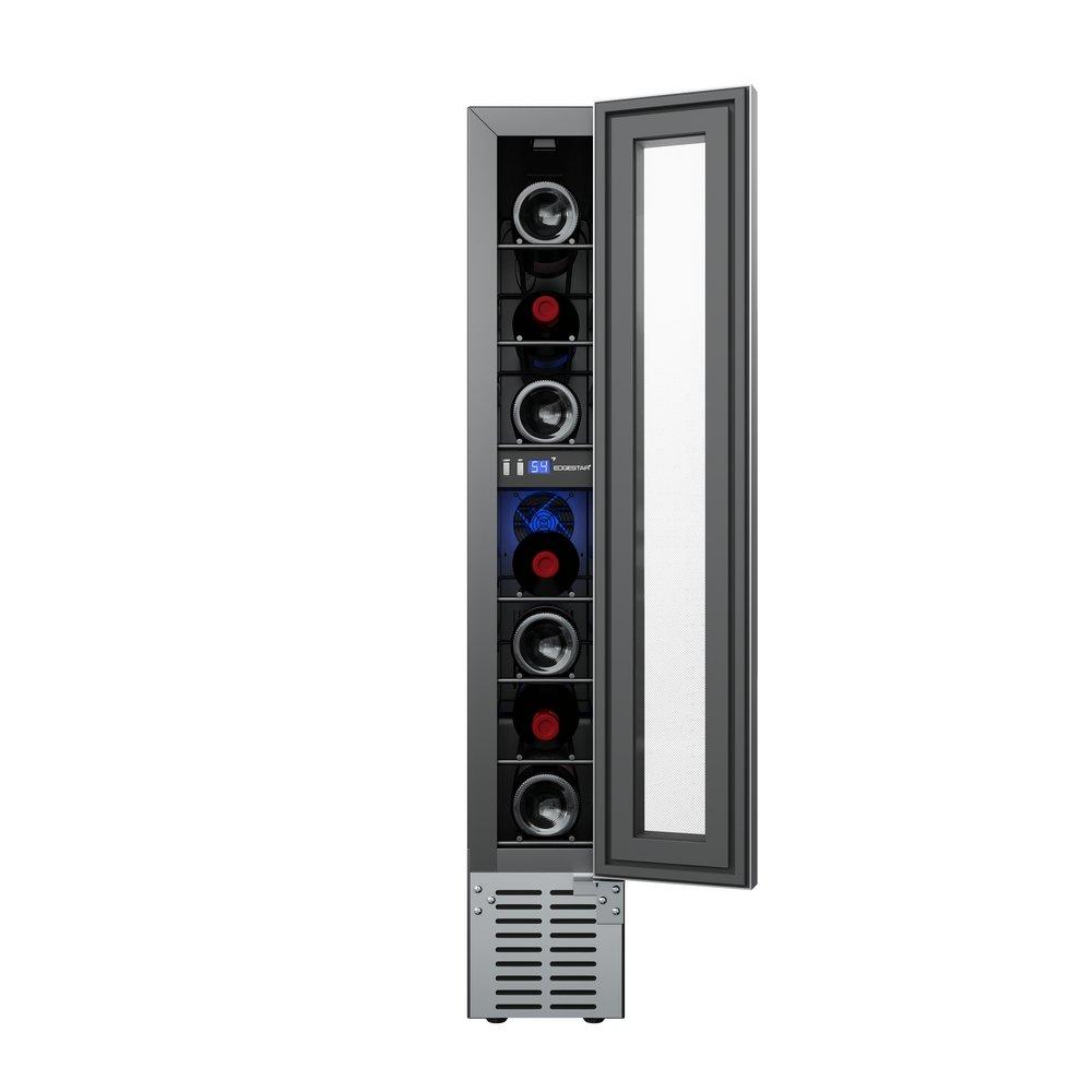 Edgestar Stainless Steel 5-3/16 in. 7 Bottles Wine Cooler 