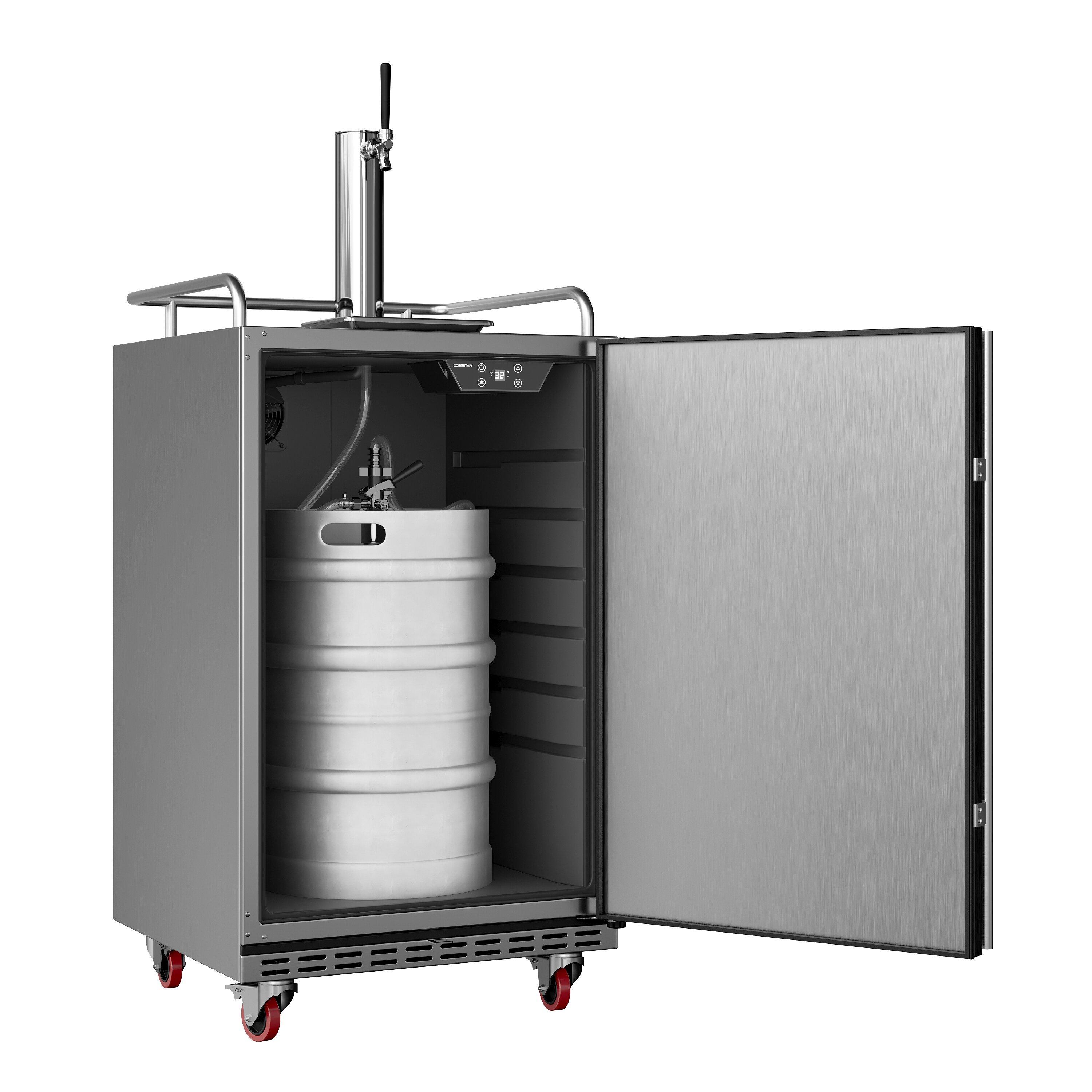 Edgestar Stainless Steel 23-7/8 in. Kegerator Conversion Refrigerator 