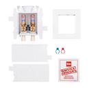 Oatey&reg; White PEX Brass PVC Washing Machine Outlet Box Hammer Standard Pack 