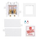 Oatey&reg; White PEX Brass PVC Washing Machine Outlet Box Hammer Standard Pack 