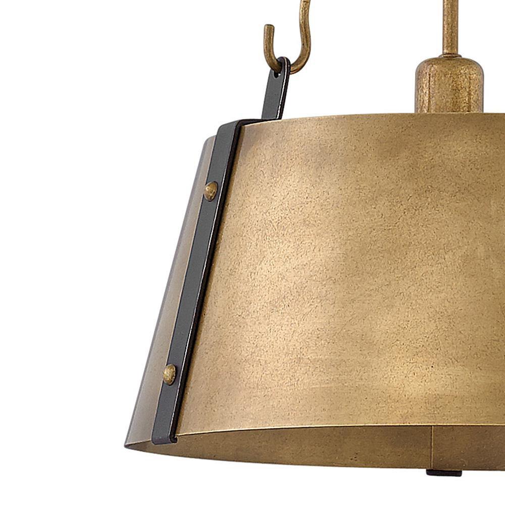 Hinkley Rustic Brass 100W 1-Light Medium E-26 Incandescent Pendant 