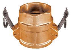 3 in. Brass Female Coupler x FPT