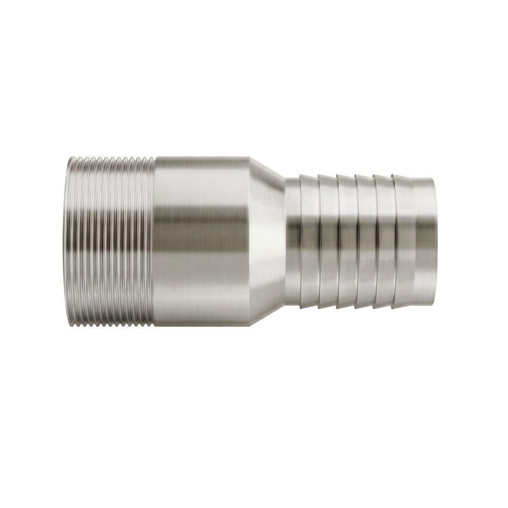 FNW&reg; 316 Stainless Steel Bevel x GHT King Combination Nipple 