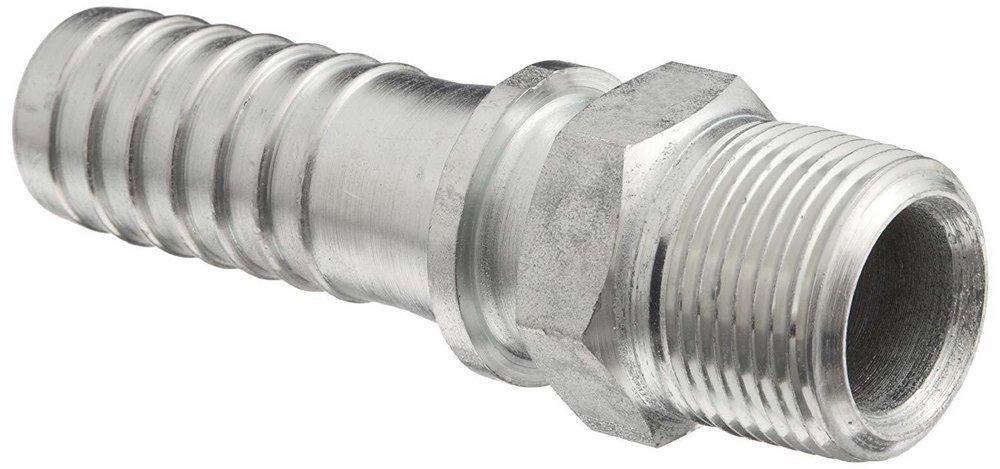 FNW&reg; 2-1/2 in. MNPT x GHT Zinc Plated Carbon Steel Combination Nipple 
