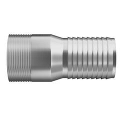 6 in. Unplated Carbon Steel MPT x GHT King Combination Nipple