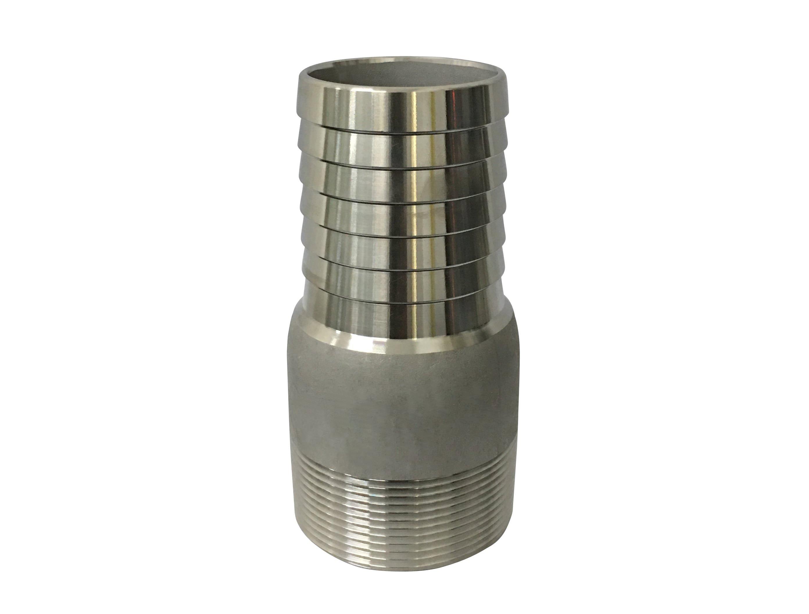 FNW&reg; 316 Stainless Steel MPT x GHT King Combination Nipple 