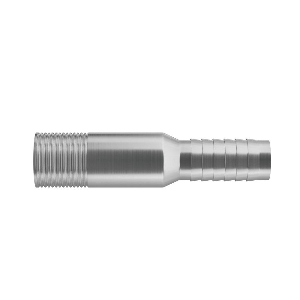 FNW&reg; Unplated Carbon Steel MPT x GHT King Combination Nipple 