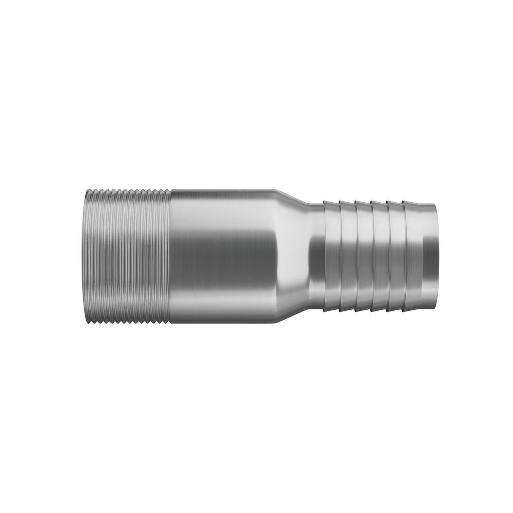FNW&reg; Unplated Carbon Steel MPT x GHT King Combination Nipple 
