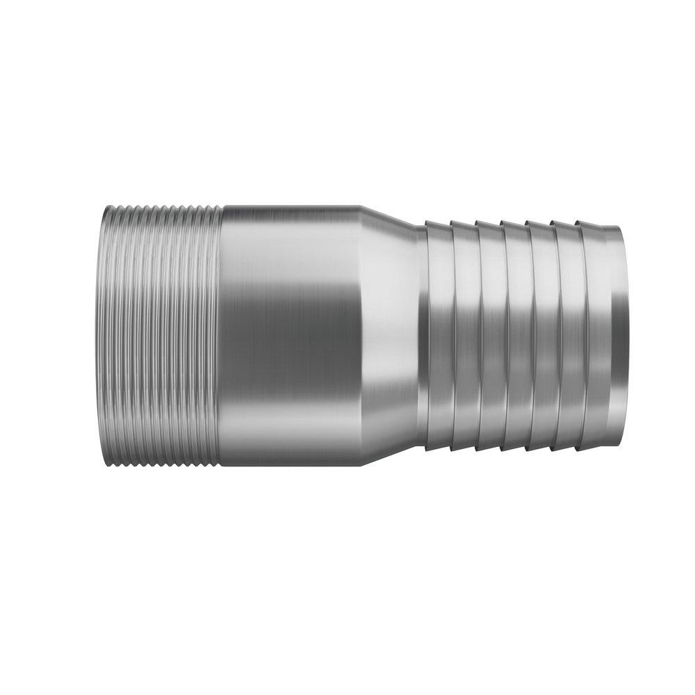 FNW&reg; Unplated Carbon Steel MPT x GHT King Combination Nipple 