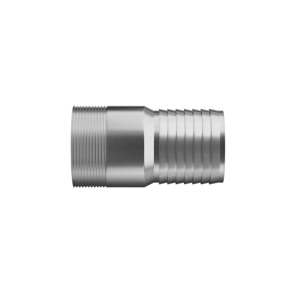 FNW&reg; Unplated Carbon Steel MPT x GHT King Combination Nipple 