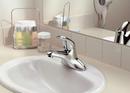 Moen Brushed Nickel 1.2 gpm 2 Hole Deck Mount Lavatory Faucet with Single Lever Handle 