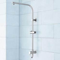 20 in. Shower Rail in Brushed Nickel